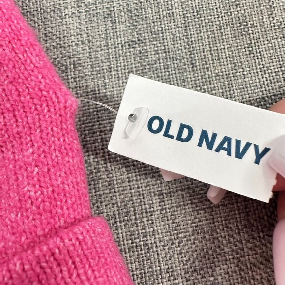 NEW! Old Navy Pink Beanie Hat (One Size) & Owl Slipper Socks 1 Pair Size 4-10 - Picture 4 of 8